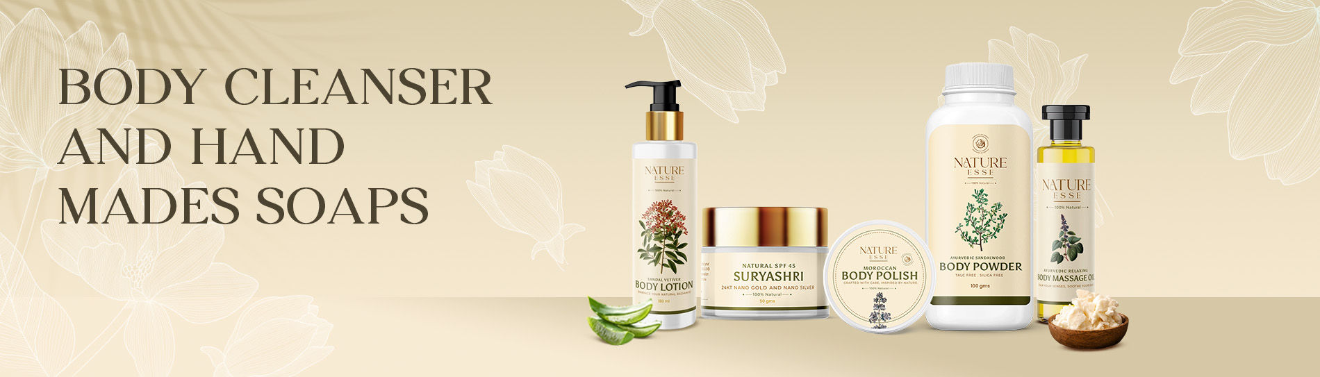 Body Cleansers and hand mades soaps