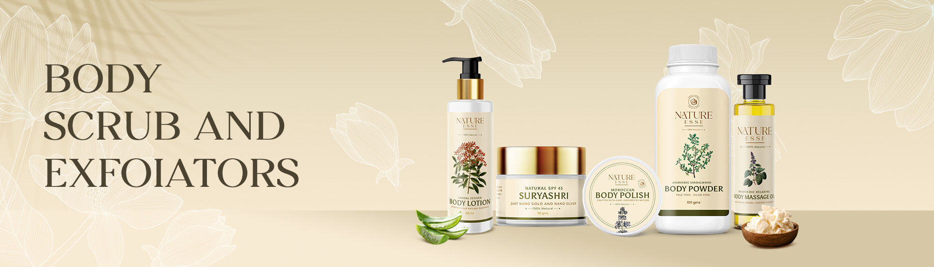 Body scrub and exfoiators