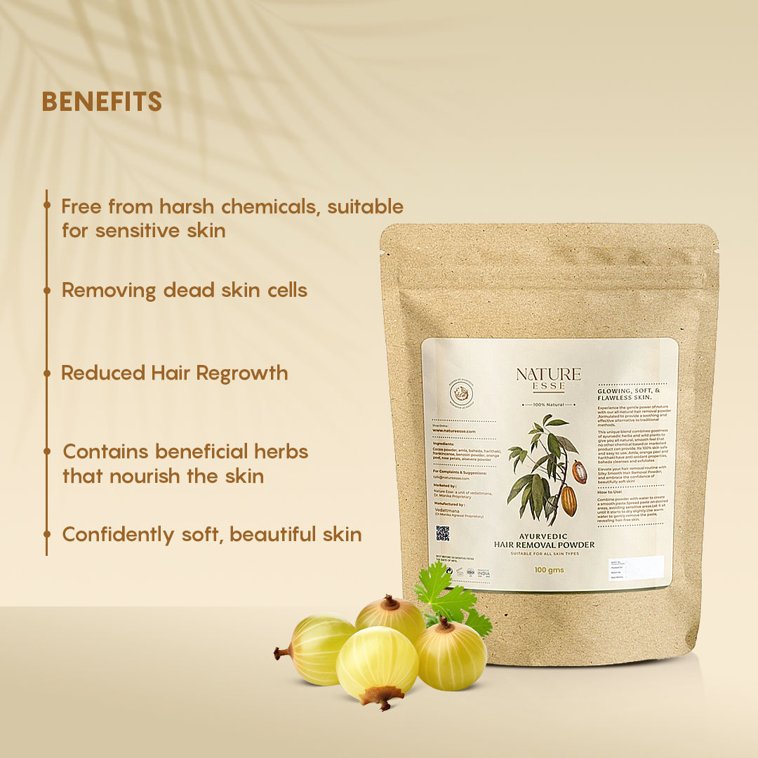 Natural Hair removal powder