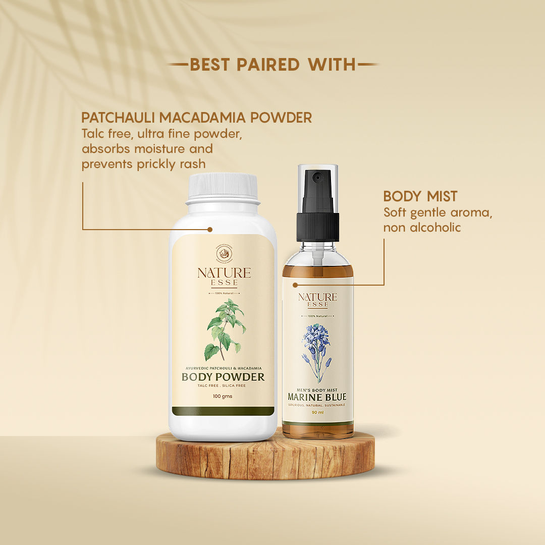 Ayurvedic Talc free Powder (Patchouli- Macadamia)